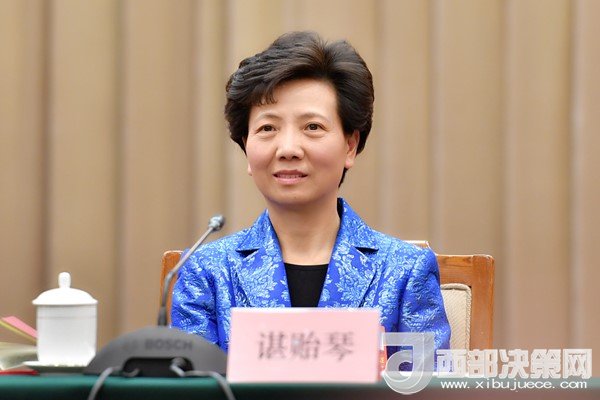 全國(guó)人大代表、貴州省委副書記、省長(zhǎng)諶貽琴發(fā)言
