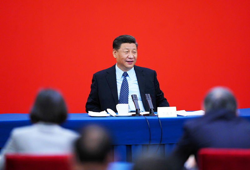 2020年5月23日，習(xí)近平總書記看望參加全國政協(xié)十三屆三次會議的經(jīng)濟界委員，并參加聯(lián)組會，聽取意見和建議。
